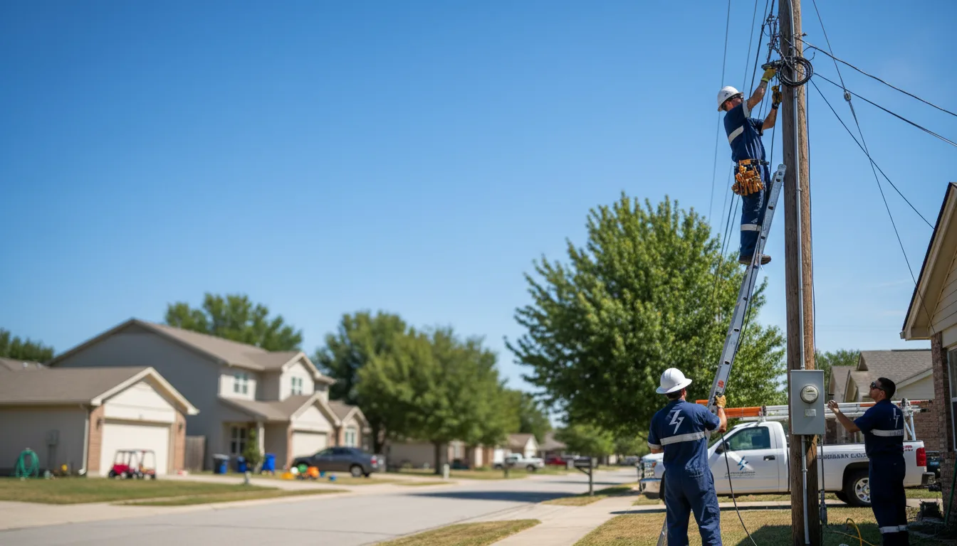 Residential electrician providing installation services in Wilmer, TX
